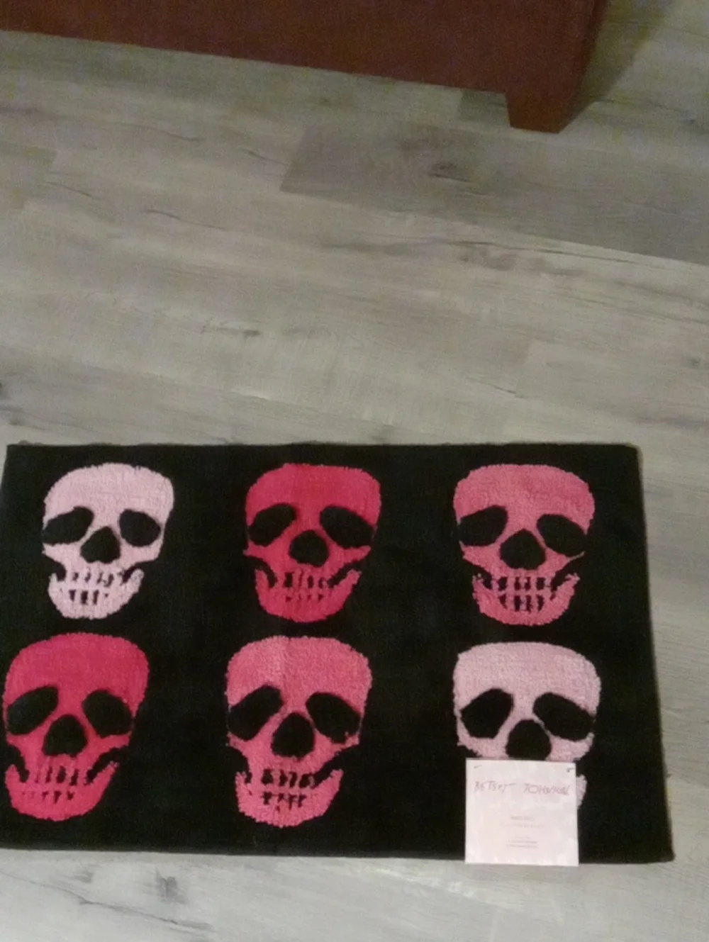 Betsey Johnson Halloween Skulls Rug NWTS